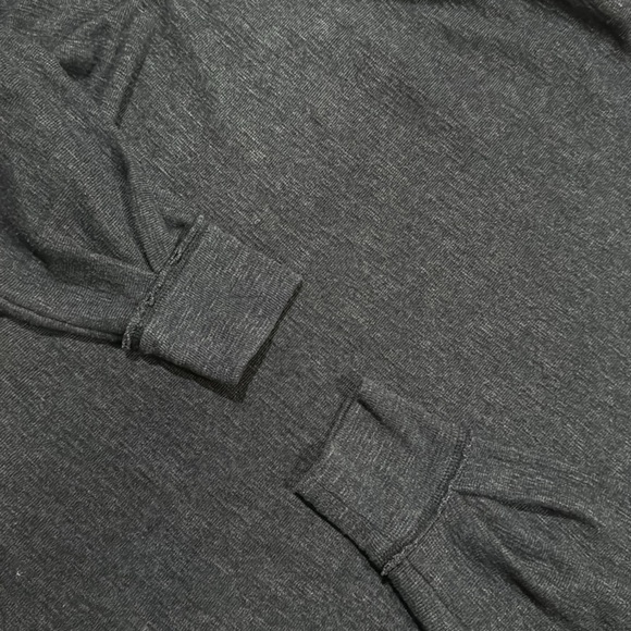 FREE PEOPLE Skyline Thermal Off The Shoulder Tee In Black S - Picture 3 of 4